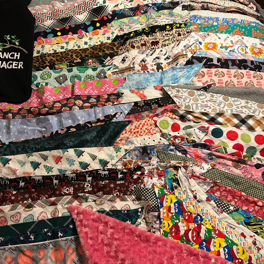 Assorted Patterned Bandanas- Multicolor - Picture 3 of 4